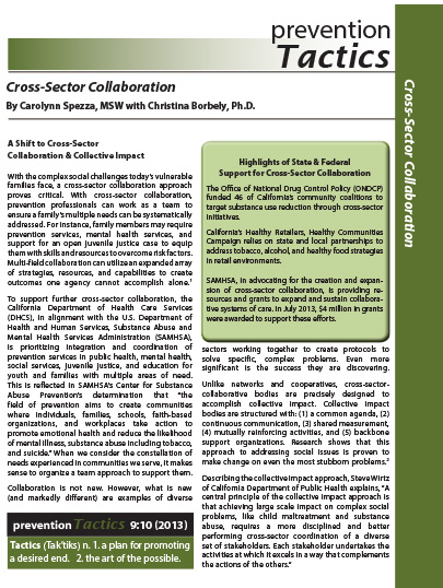 Cross-Sector Collaboration